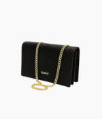 Porto Mini Black/Brown/Pink Crossbody Bag for Women | Croc-Embossed Vegan Leather - Image 4