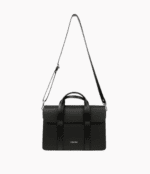 Unisex Premium Vegan Leather Structured Office Tote - Image 5
